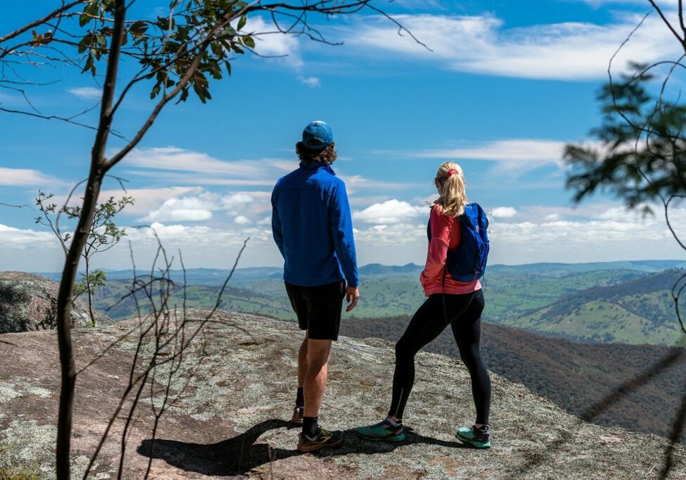 Conic rocks lookout walk view